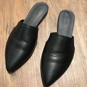 Black Vince mules